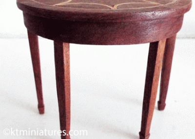 Vintage Artisan Half Table With Inlay @ £16.00