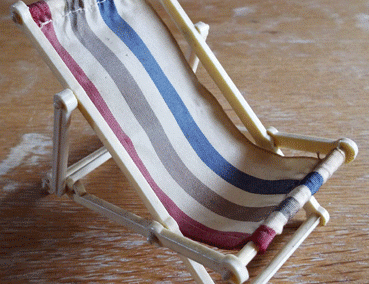 Vintage Plastic Deckchair @ £5.00