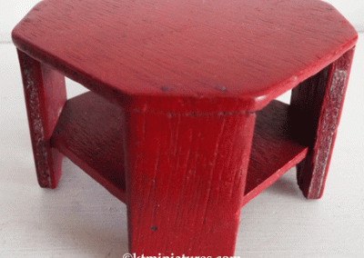 c1930s-1950s Style Red Octagonal Coffee Table @ £10.50