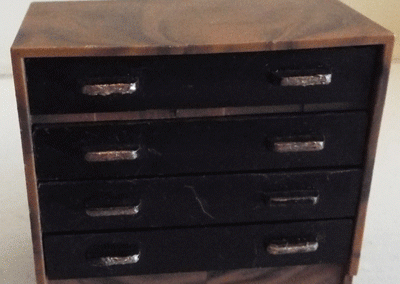 c1960s Tri-ang Brown & Black Chest Of Drawers @ £8.50SOLD