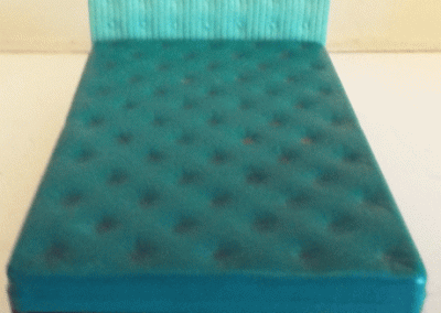 c1960s Tri-ang Turquoise Double Bed @ £12.50