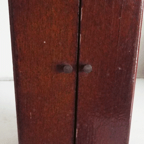Early Dark Varnished Barton Wardrobe With Inner Shelves & Drawers @ £12.95