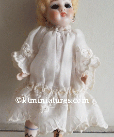 c1985 Susan Dumper Bisque Antique Style Mignonette Doll With Blonde Hair SOLD