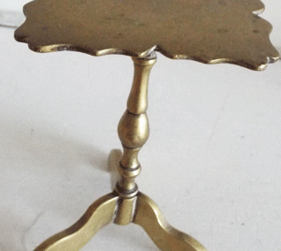 Antique Brass Tilting Occasional Table @ £16.50