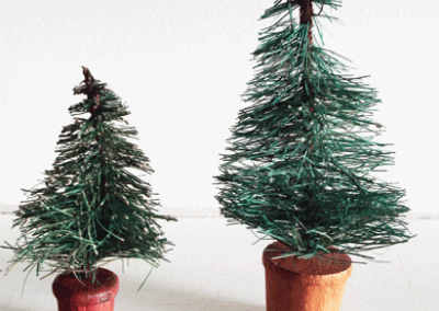 Vintage Green Bottle Brush Type Christmas Trees SOLD OUT