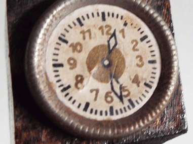 Vintage Dark Varnished Wooden Grandfather Clock @ £10.50SOLD