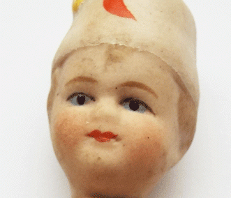 Unusual Antique Unclothed Bisque Doll With Decorative Fez @ £34.00