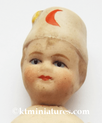 Unusual Antique Unclothed Bisque Doll With Decorative Fez @ £34.00