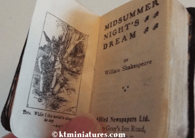 Miniature Antique “Midsummer Night’s Dream” BookSOLD