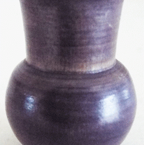 Vintage Style Purple Wooden Vase @ £4.50