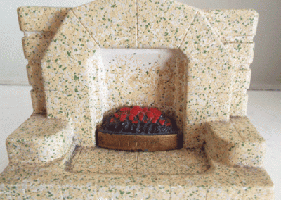 Vintage Barton Speckled Plaster Fireplace @ £14.50