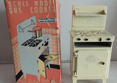 c1950s DCMT Crescent Cream Metal Gas Cooker & Box @ £38.00